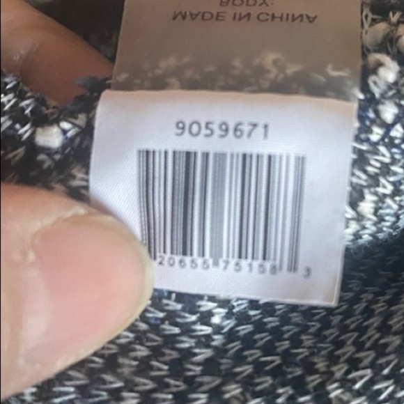 Vince Camuto Blue white textured Sweater, Sz Med‎ - Picture 5 of 7